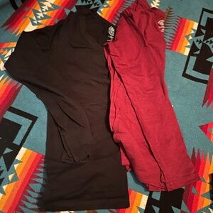 Black and Red Long Sleeve Shirts